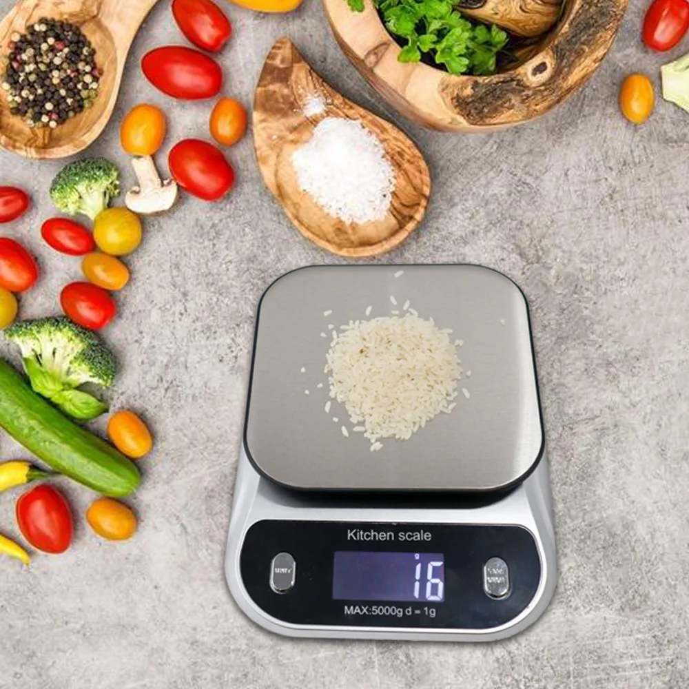 Balance de cuisine numérique intelligente, pour peser les aliments, avec  deux plates-formes de poids - AliExpress