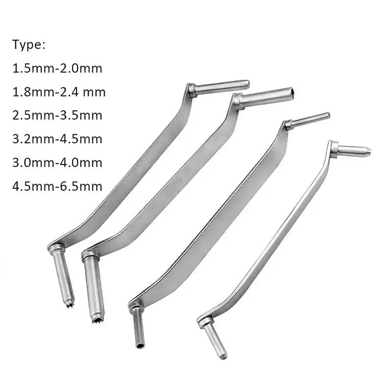 Manga de taladro doble de acero inoxidable, instrumento de cirugía ortopédica veterinaria