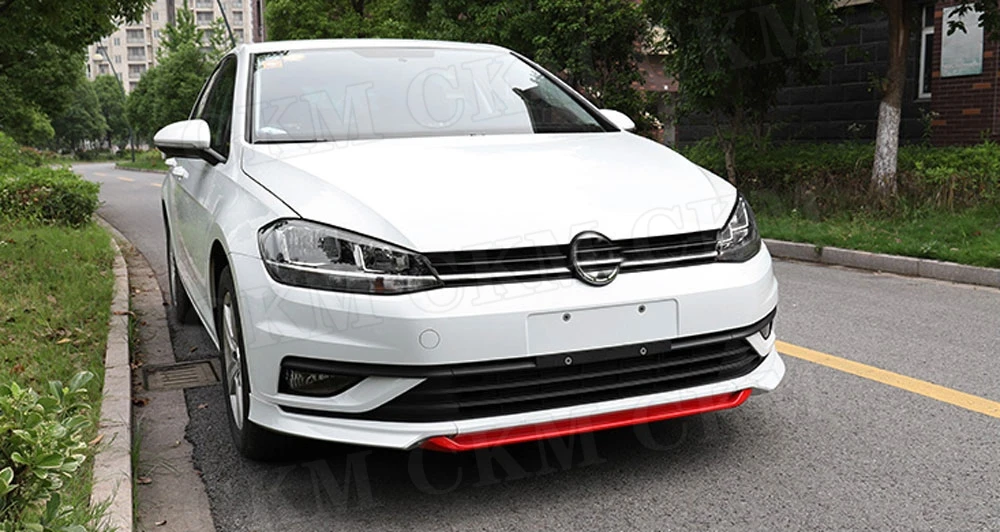 Для VW Golf 7,5 standard не для GTI ABS передний спойлер для губ разветвители фартуки противоударный протектор стайлинга автомобилей