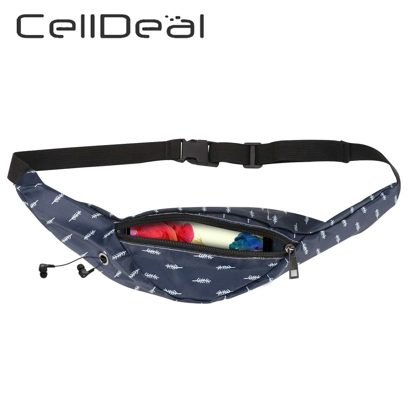 Женская водонепроницаемая поясная сумка с 3D красочным принтом дорожная