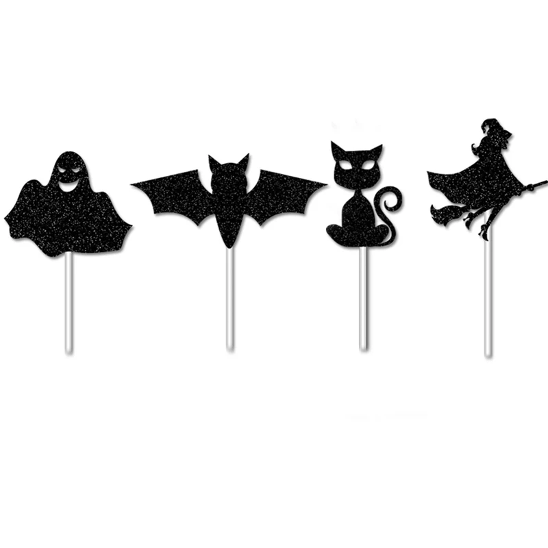 6m pleine lune chat noir plastique bannière fête décoration guirlande halloween bunting