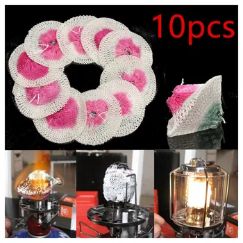 

10pcs 50mm/100mm Camping Gas Lantern Mantles Cover Durable Gauze Mesh Light Safe Outdoor Tools Spare Parts Lampshade