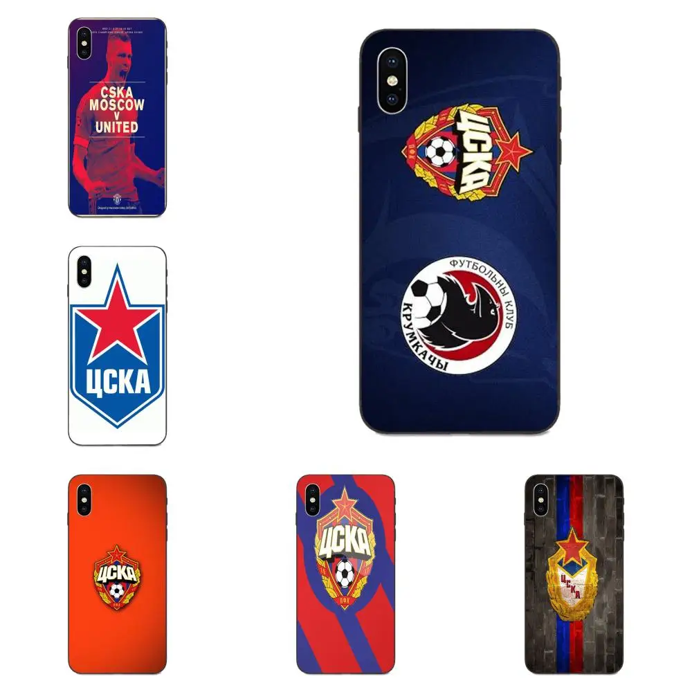 

Fashion Design Skin Black Cell Case For Huawei Honor 5A 6A 6C 7A 7C 7X 8 8A 8C 8X 9 9X 10 10i 20 Lite Pro Football Cska Moscow