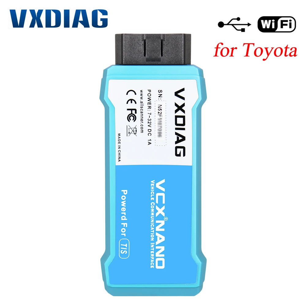 VXDIAG NANO для Toyota автомобильный диагностический инструмент TIS Techstream V14 OBD2 сканер SAE