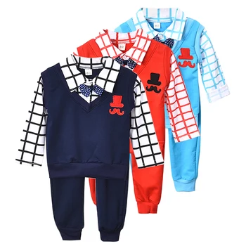 

Baby Boy Clothes Spring Newborn Clothes Baby Animal Print Bodysuits+Pants Set Long Sleeve Baby Clothing Set