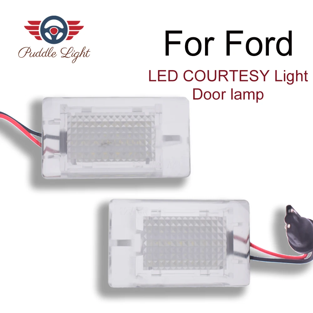 

2pcs 18SMD LED Courtesy Light Door lamp For Ford Focus 11 Cabriolet Focus MK1 Facelift Escort Fiesta Granada Scorpio