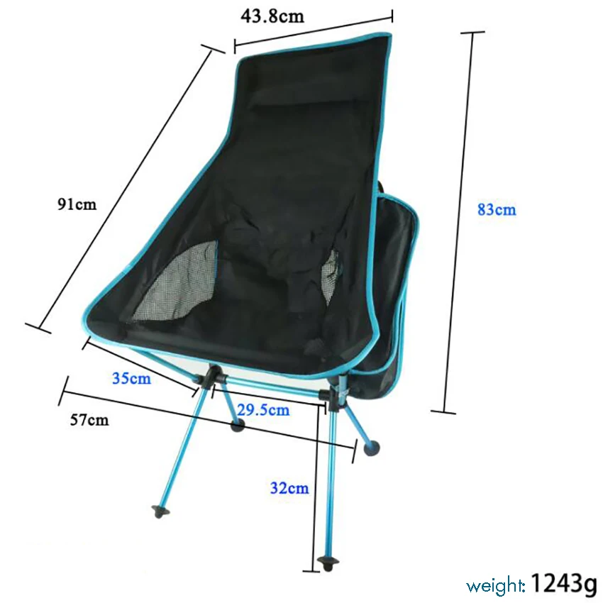 Легкий портативный стул для кемпинга открытый складной рюкзак с высокой спинкой походные стулья с подголовником для пикника пляж Пешие прогулки