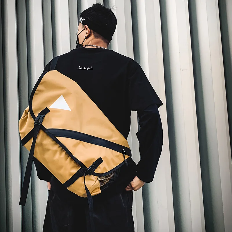 

Popular Brand Function Men Bag Crossbody Bag Large Capacity Japanese-style Trend Cool Hip Hop Casual STUDENT'S Backpack