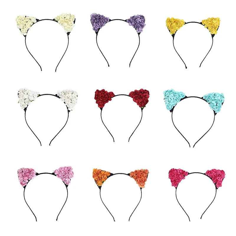 

Baby Headband Flower For Girls Christmas Headband Hair Band Fluffy Hair Hoop for Party Wedding Daily Decor