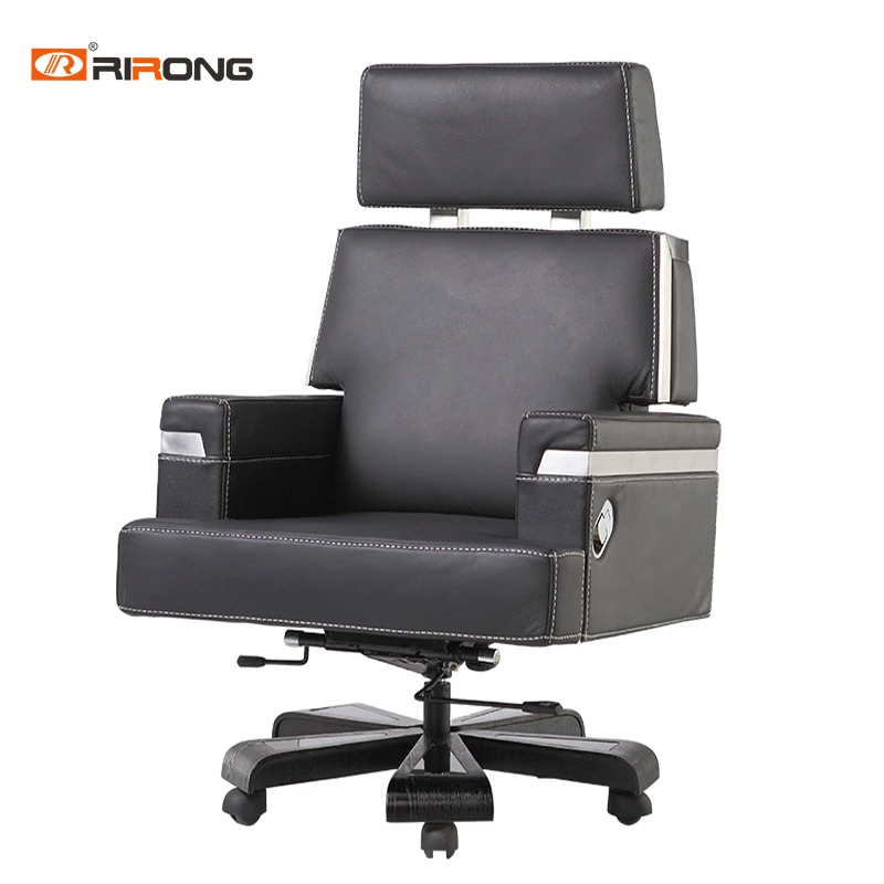 Luxury Black Leather Boss Office Home Furniture Movable Office Chair Swivel Recliner Chairs Executive Chair For Fat Person Office Chairs Aliexpress