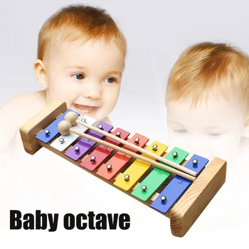 

Children Knock on Piano Keyboard 8-Tone Colorful Kid Music Educational Toy YA88