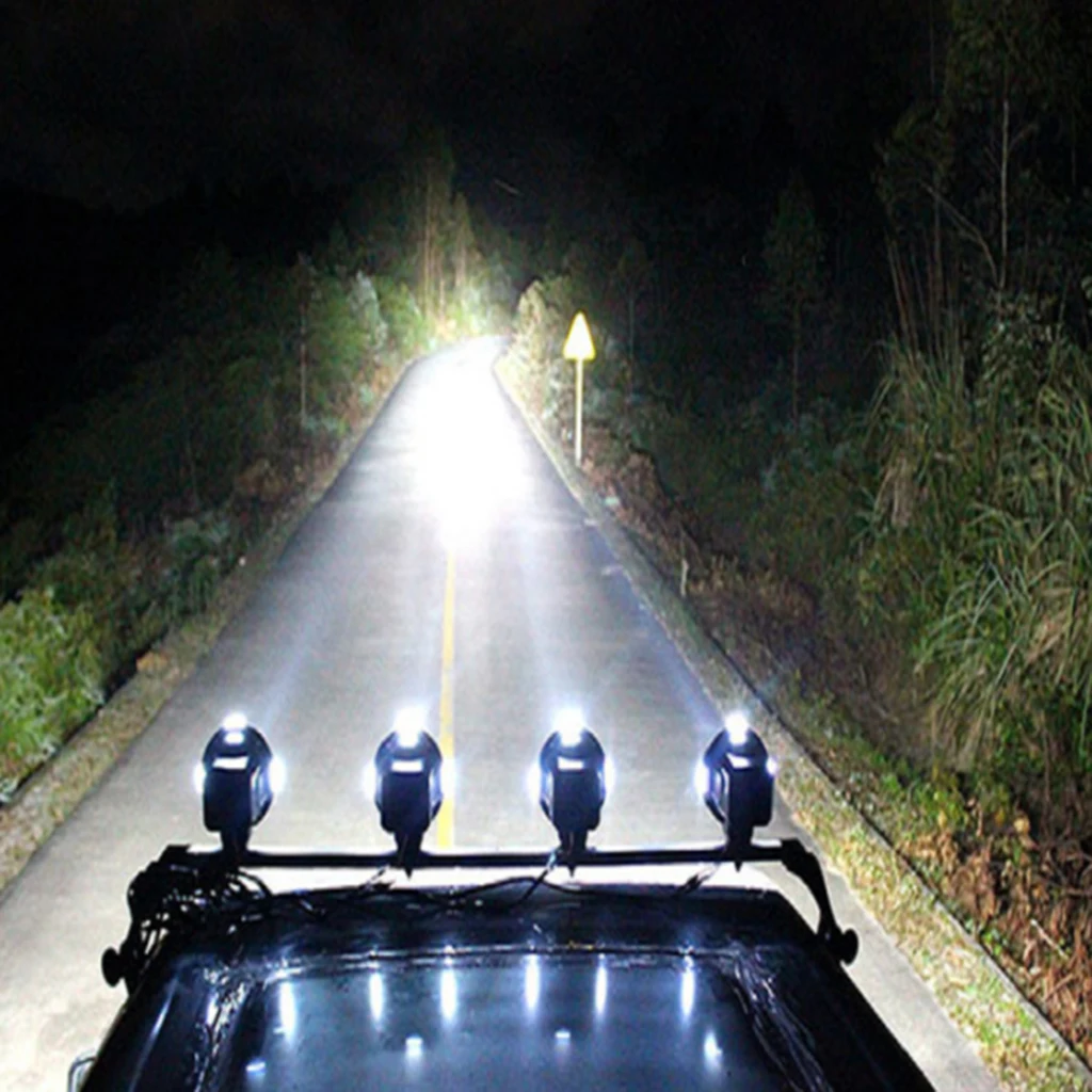  7Inch 100W Round Spot Beam Led Pod Lights Led Driving Fog Lights Cube Lights For Jeep/ Truck/ Polar - 4000530892696