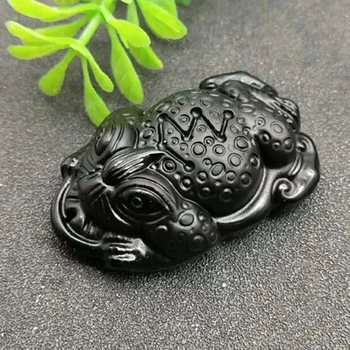 

Natural Obsidian Crystal Animal Pendant Jewelry Fine Jewelry Transfer Exorcism Animal Guardian Pendant Necklace Jewelry
