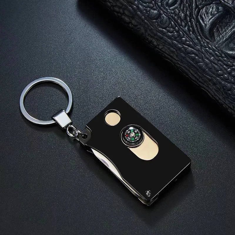 USB перезарядки электронные зажигалки с кольцом для ключей многофункциональная ветрозащитная плазменная зажигалка аксессуары для сигарет мужские гаджеты