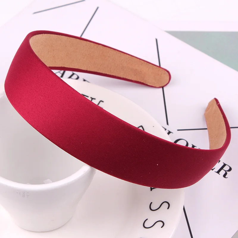 Japanese Korean Sweet Elegant Retro Simple Large Rims Hair Simplicity Solid Color Hair Bands Hair Accessories Headdress Headband