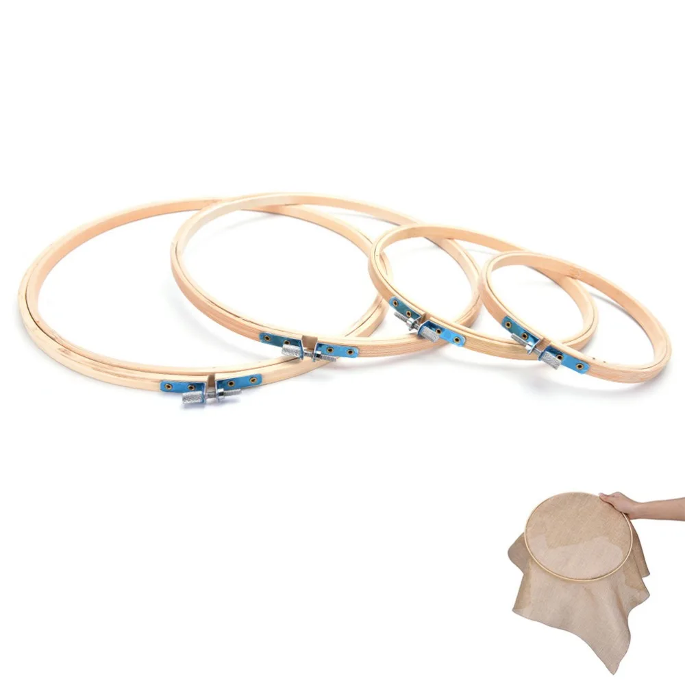 13/17cm Embroidery Cross Stitch Machine Frame Bamboo Hoop Ring Round DIY Needle Craft Household Hand Sewing Tool