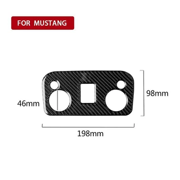 

Car Roof Reading Lamp Light Cover Trim Carbon Fiber For Ford Mustang 2015-2019
