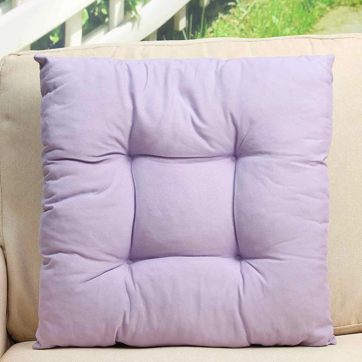 Light purple 13 Цвет мягкие удобные Офис кресло для патио диванная подушка 40 х 40 см сиденье подстилки для собак садовая уличная мебель Декор - Цвет: Light purple