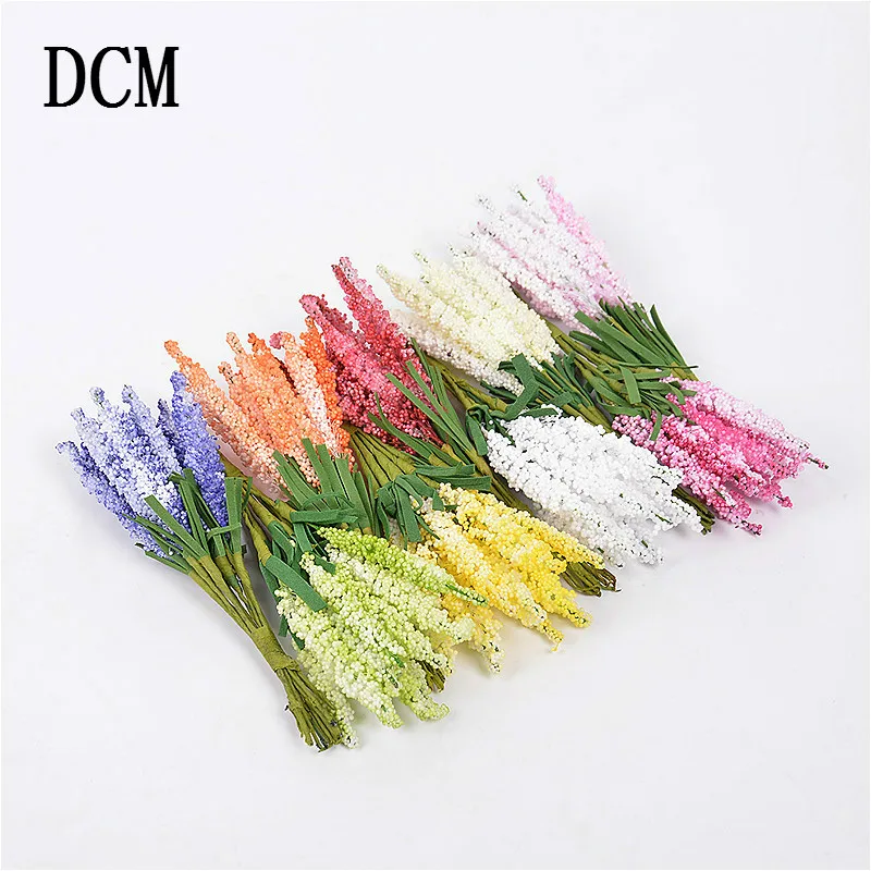 

DCM 5/10PC Romantic Provence decoration lavender flower silk artificial flowers grain decorative Simulation of aquatic plants@3