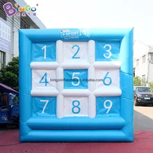 Горячая Распродажа, 3x1,5X3 mH, надувные футбольные сине-белые ворота/, футбольные игры на кик-матче, надувные уникальные цифры, Струйные игрушки