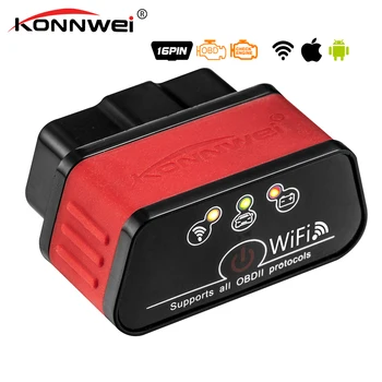 

ELM327 V1.5 ICAR2 OBD2 KW903 Wifi konnwei scan tool pro obd2 konnwei KW903 adapter scan for IOS/Android Automotive Diagnostic