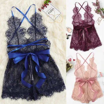 

women cage bra Briefs sexy lingerie hot erotic Adjusted-strap Sexy woman transparent dress beach Nightwear erspective j906