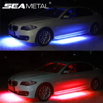 

LED Car Underglow Underbody Neon Light APP/Remote Control RGB Led Flexible Strip 60 90 120cm Tube Car Chassis Light Accessories