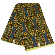 Новейшие модные поступления tela estampadas verdes African Ankara Nigeria Гарантированная парафинированная ткань с принтом полиэстер