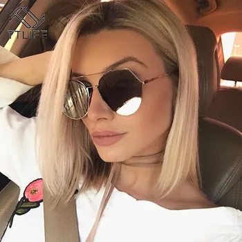 

TTLIFE Vintage Round Metal Sunglasses Men Oversized Frame Retro Mirror Sun Glasses Lady Shade Sunglasses UV400 Oculos De Sol