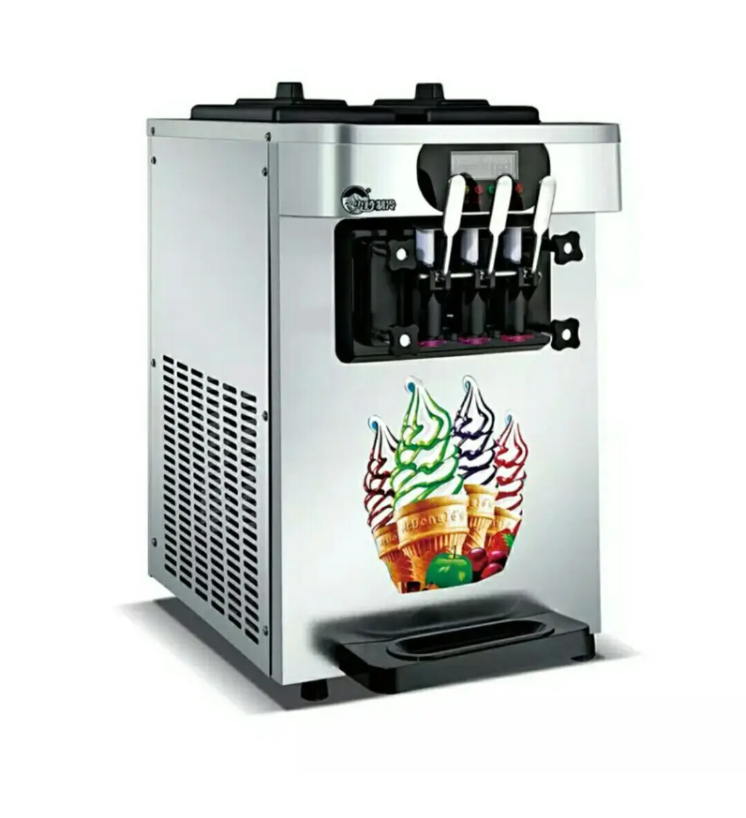 

Desktop Tri-color Ice Cream Machine Commercial Automatic Soft Ice Cream Machine Cone Ice Cream Machine