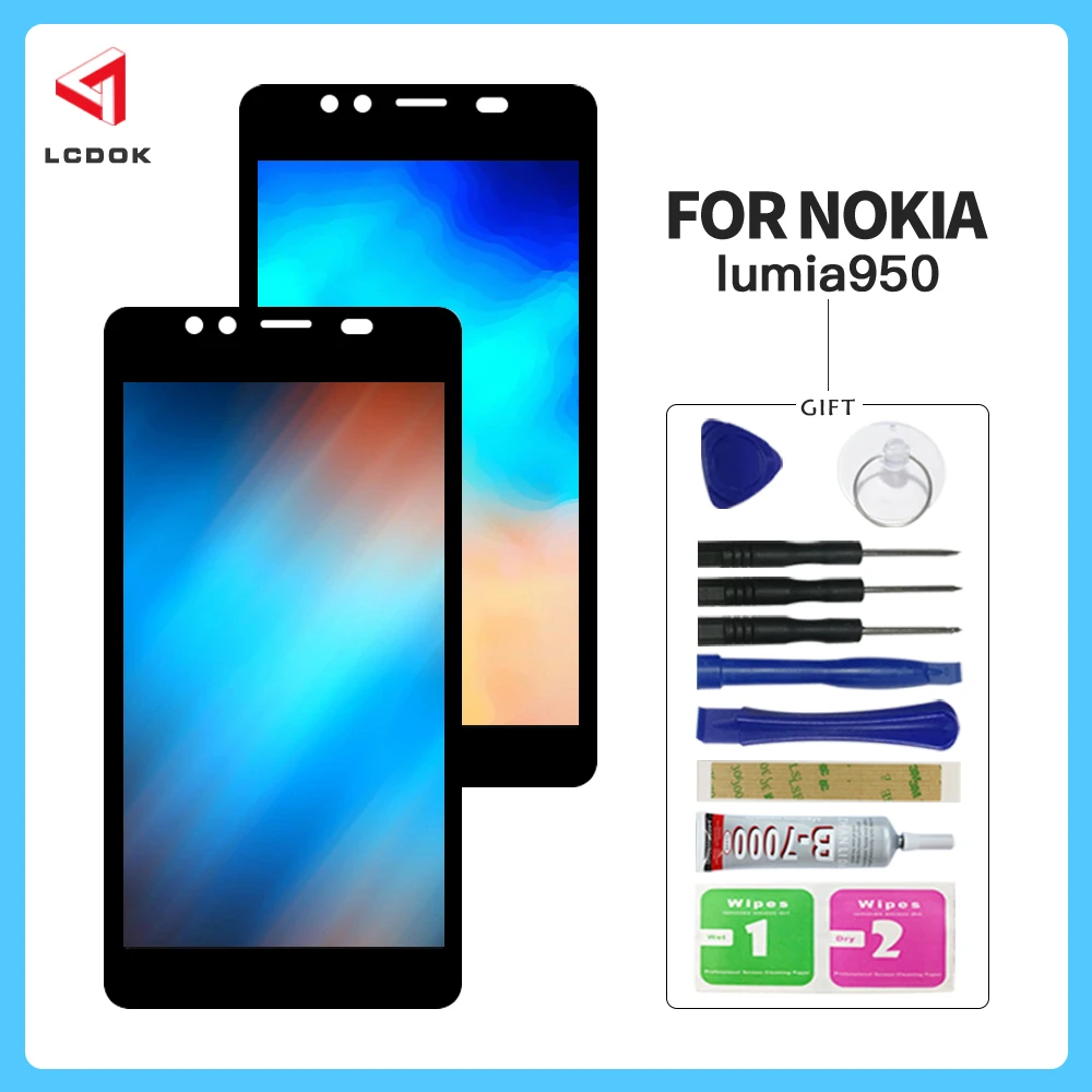 

100% Tested Screen For Nokia Lumia 950 RM-1104 RM-1118 LCD Display Touch Screen Digitizer Assembly Panel Replacement Parts