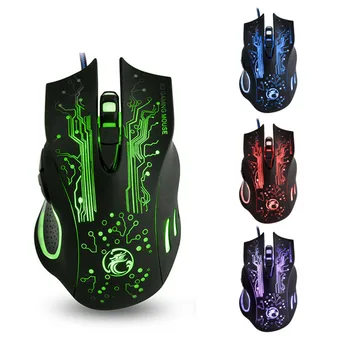 

X9 USB Game Mouse Sound Wired Optical Colorful Esport Gaming Mouse JR Deals