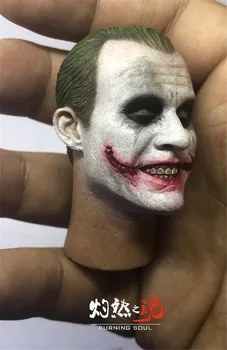

In Stock 1/6 Scale Batman Joker Heath Ledger Head Sculpt Bank Robber Smile/Normal Head Version for 12'' Body