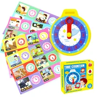 Montessori Time Matching Puzzle Toy Clock Cognition Preschool Good Habits Develop Analog Clock Educational Learning Activity Toy 1