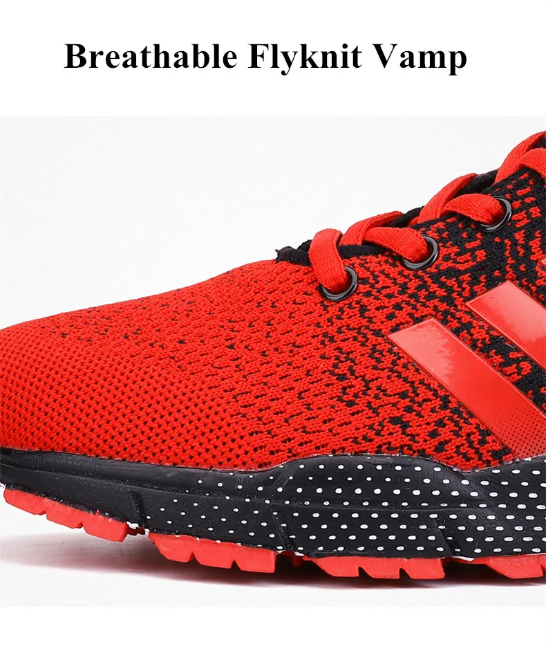 Дышащие мужские кроссовки Flyknit на шнуровке, сетчатые спортивные мужские зеленые зимние кроссовки для мужчин, Zapatillas Deportivas Hombre