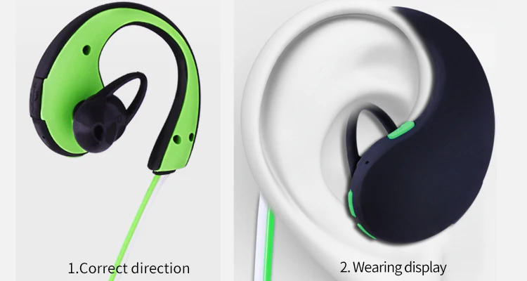 Абсолютно новые спортивные Bluetooth шумоподавления наушники стерео наушники капельки с микрофоном в ухо светодиодный Блестящий водонепроницаемый IP66 беспроводные наушники
