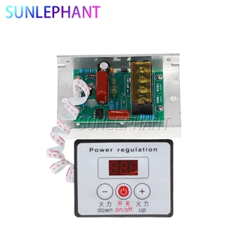 

SCR Voltage Regulator AC 220V 6000W Electric Motor Speed Controller Dimming Dimmer Thermostat + Digital Control Panel