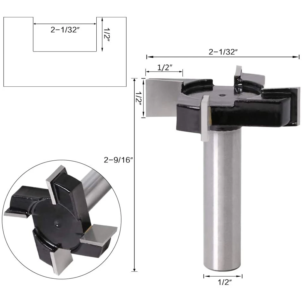 1/2 &quotхвостовик фреза фрезы деревообрабатывающий инструмент CNC нарезной Карбид