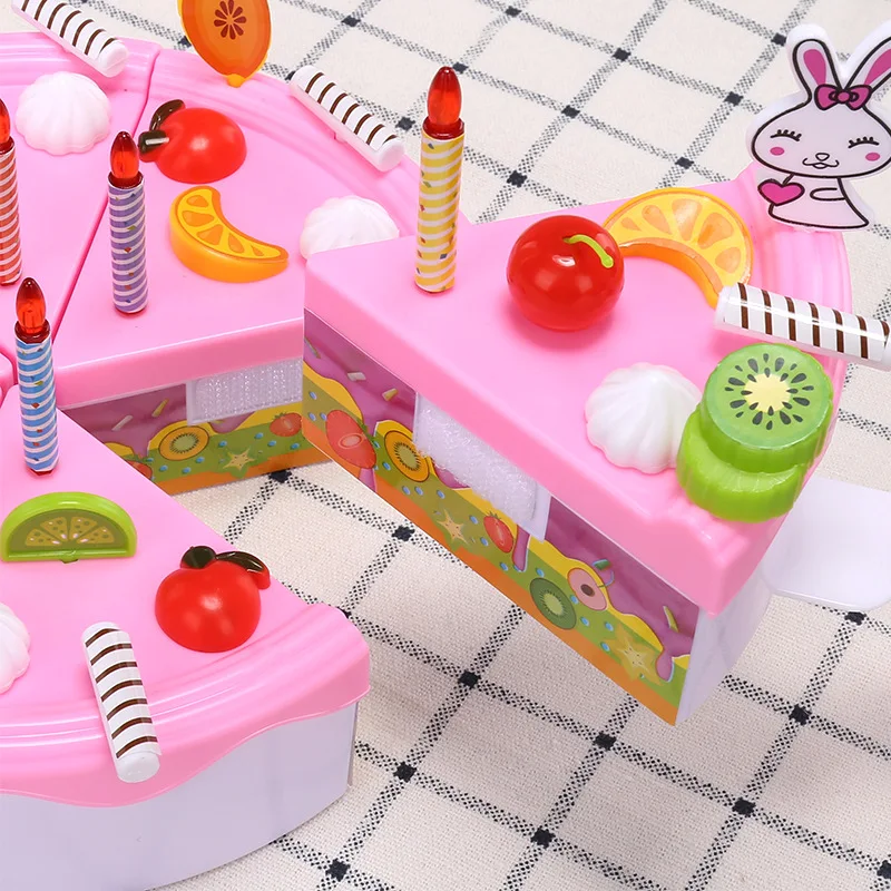 

Slicer Cutting Cake Toy Cut Fruit GIRL'S Children Play House Kitchen Toy Set