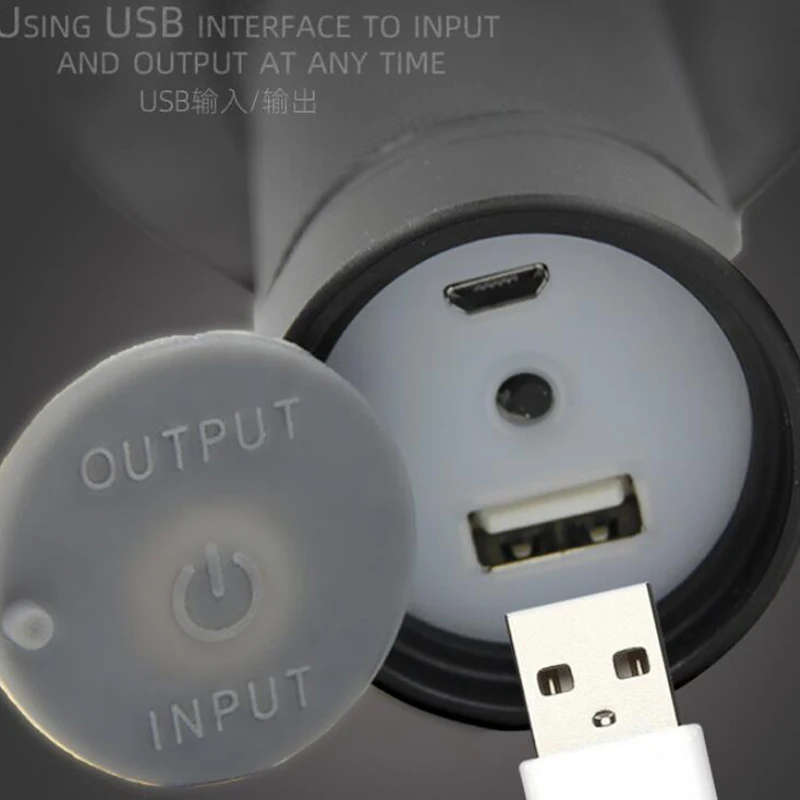 USB Перезаряжаемые светодиодный фонарик прожектор большой дальности xhp50.2 мощный супер яркий светодиодный налобный фонарь флэш-памяти) поисковый фонарь Power Bank факел