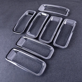 

7pcs ABS Chrome Insert Front Mesh Grille Grill Cover Trim Frame Car Fit For Jeep Patriot 2011 2012 2013 2014 2015 2016 2017
