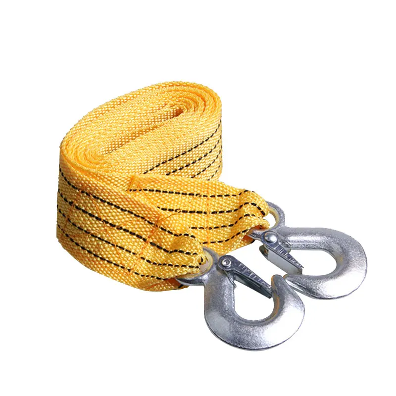 Tow Strap Rope with Hooks Towing Recovery Strength Heavy Duty For Car Vehicles