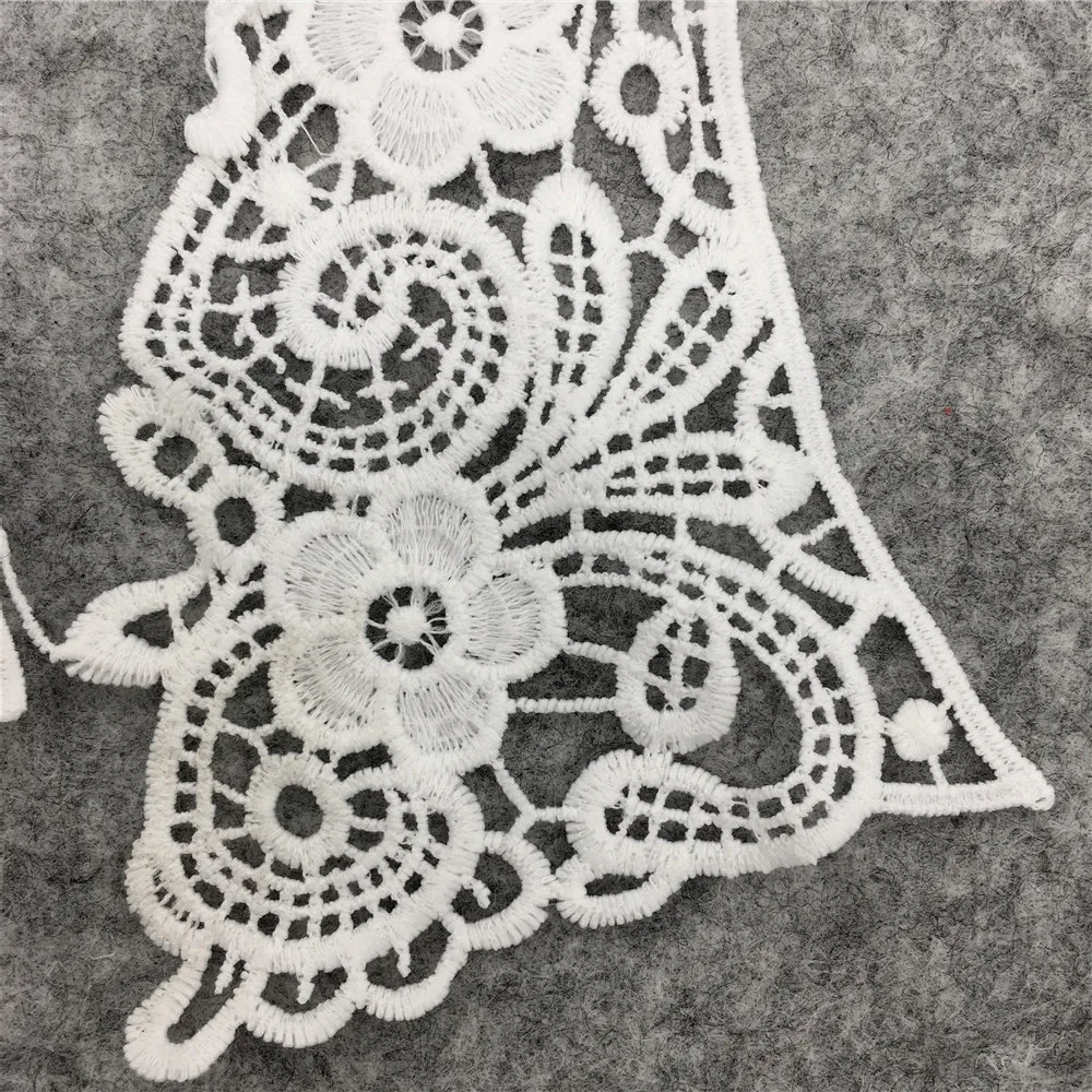 Lace fabric White Laces collar Embroidery milk fiber Craft materials Dresses Application Sewing accessories lace fabric lace garment accessories lace sewing supplies lace sewing accessories lace accessories