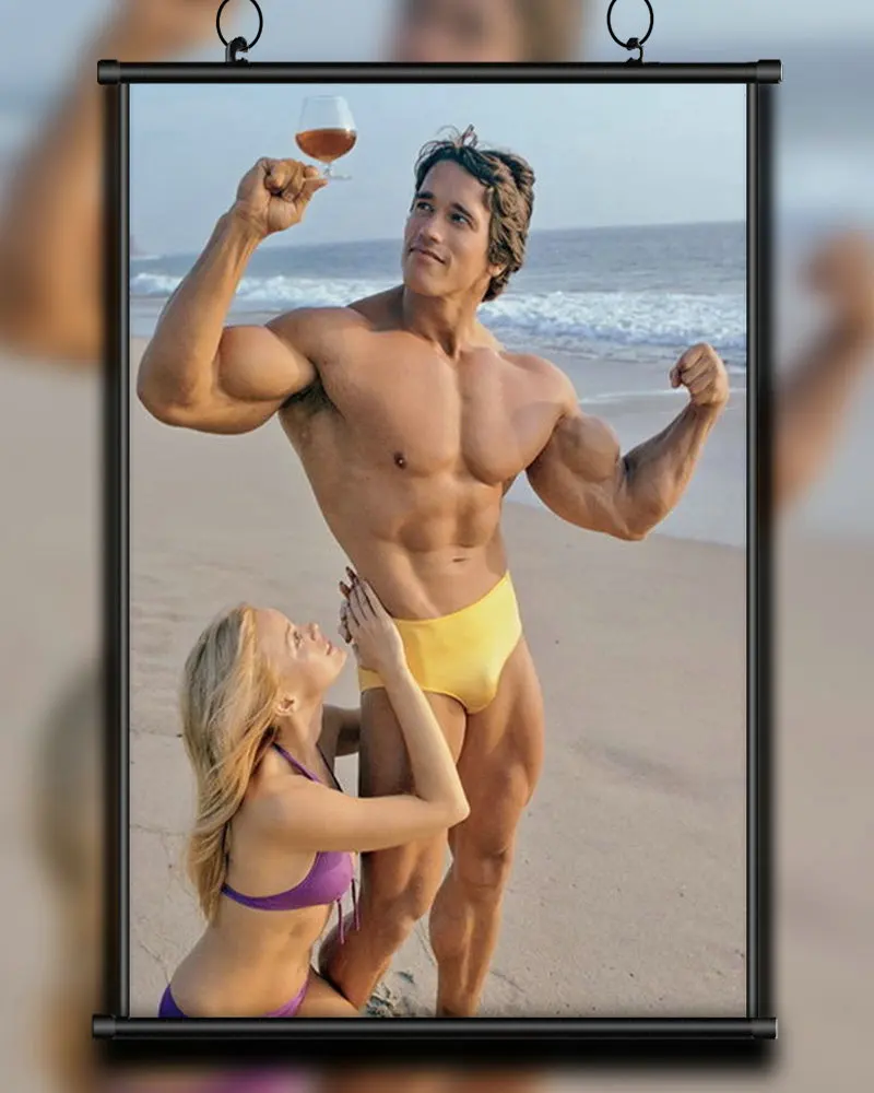 60 Custom Poster Silk Home Deco Arnold Schwarzenegger Bodybuilding Strong Muscle Wall Art Christmas Gift