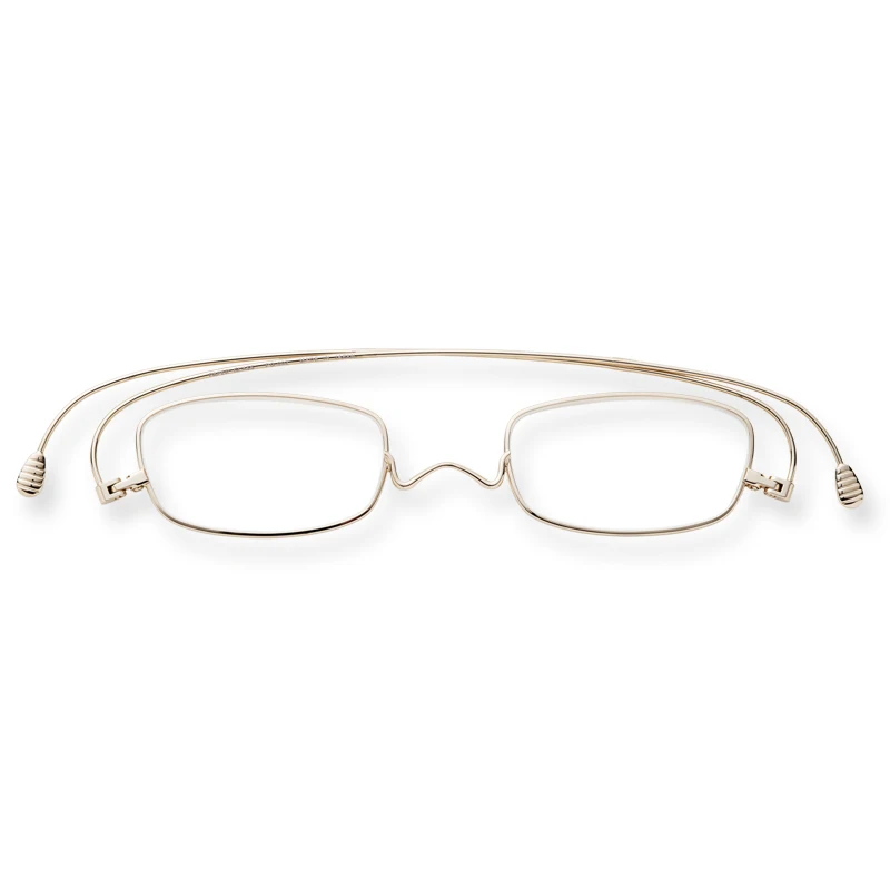 BEGLEITET унисекс анти-синие очки для чтения ультра-легкие ультратонкие очки мужские и женские очки с оправой из нержавеющей стали+1,0 до+4,0 - Цвет оправы: Золотой
