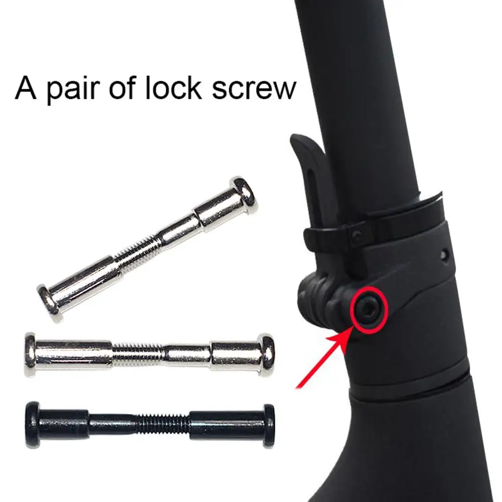 2pcs For Xiaomi MIJIA M365 Electric Scooter Folding Pothook Hinge Bolt Repair Metal Lock Fixed Bolt Screw Hook Accessories Parts