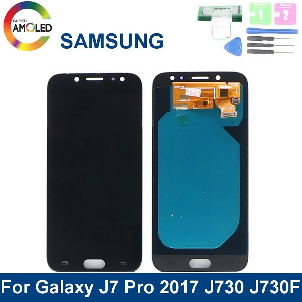 5 &quotсупер Amoled ЖК дисплей для Samsung Galaxy J7 Pro 2017 J730 J730F и сенсорный экран дигитайзер в