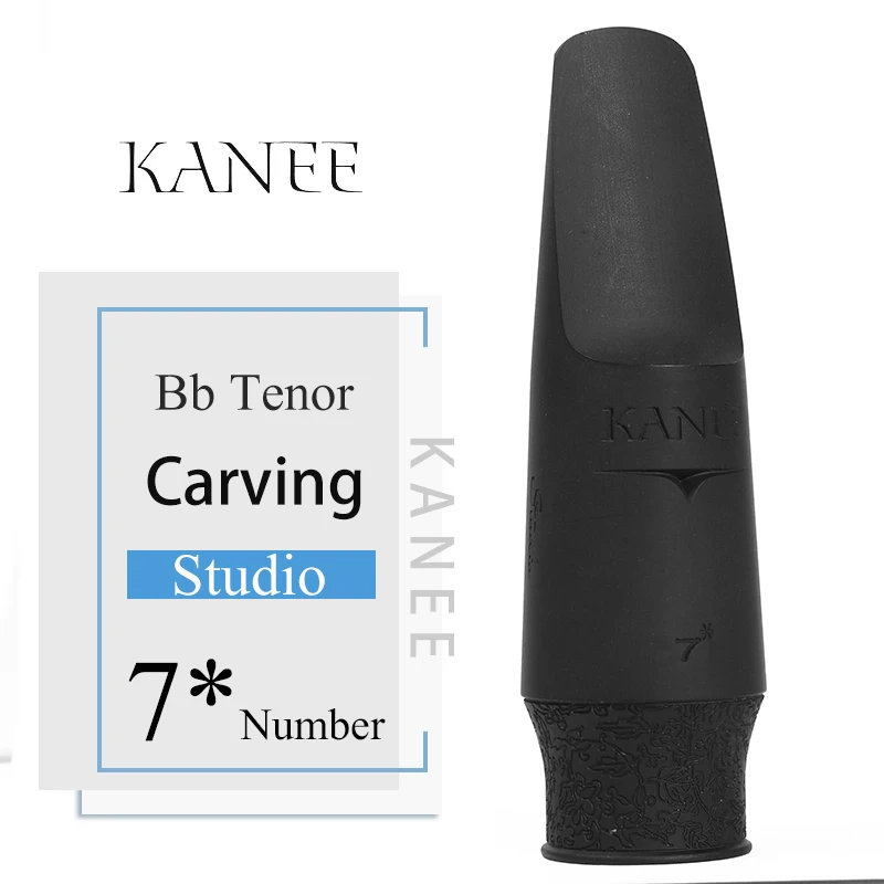 KANEE твердые резиновые мундштук Eb Alto тенор Си-бемоль Bb мундштук саксофона сопрано Поп/Джаз - Цвет: Tenor ST 7 half