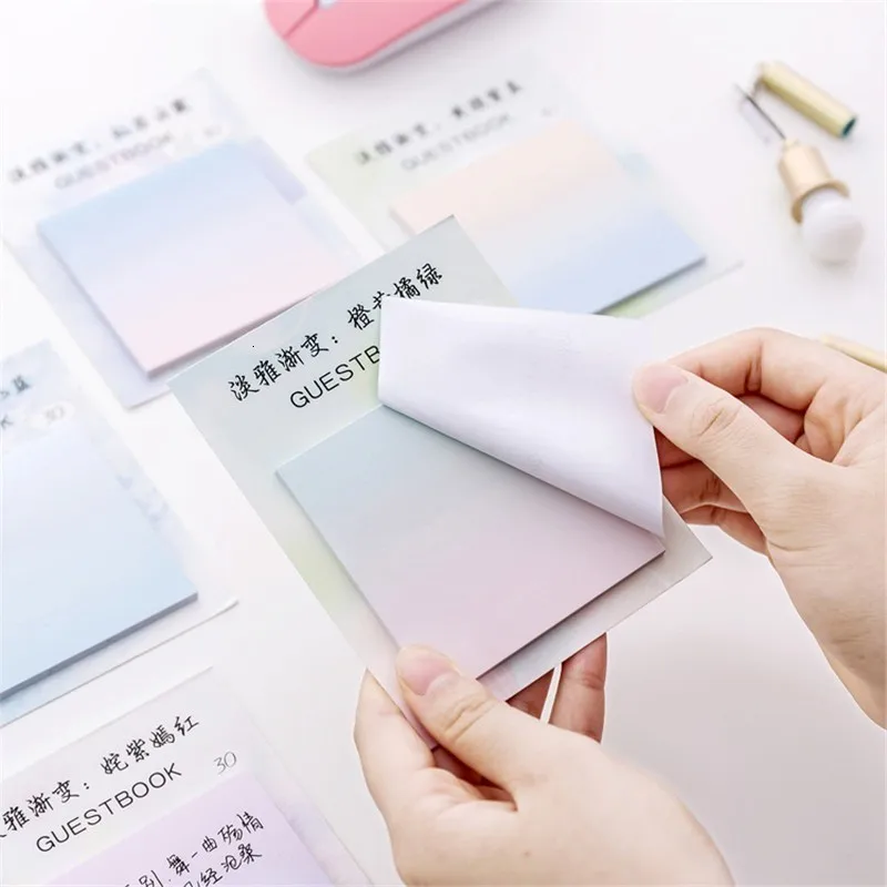 1 PC Creative Colorful Memo Pad Notepad Planner Scrapbooking Stickers Office Decoration Sticky Notes School Supplies 02112