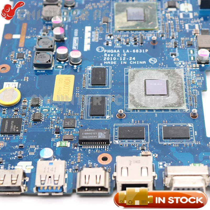 NOKOTION K000125710 PHQAA LA-6831P материнская плата для ноутбука Toshiba Satellite A665 A660 Материнская плата ноутбука HM65 GT540M DDR3